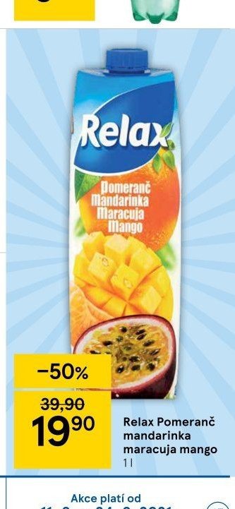 Relax Pomeranč mandarinka maracuja mango
