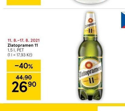Zlatopramen 11 1,5 l, PET