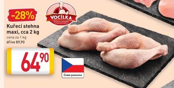 Kuřecí stehna maxi, cca 2 kg