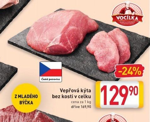 Vepřová kýta bez kosti v celku