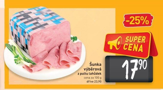 Šunka výběrová z pultu lahůdek