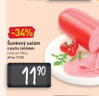 Šunkový salám z pultu lahůdek