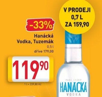 Hanácká Vodka, Tuzemák