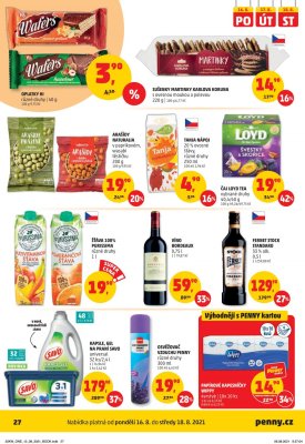 akční leták Penny Market 12.8.2021-18.8.2021