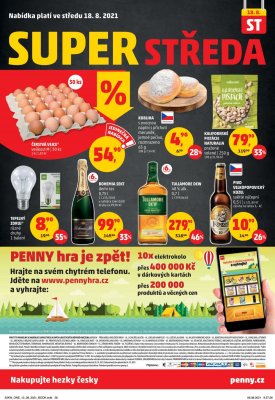 akční leták Penny Market 12.8.2021-18.8.2021