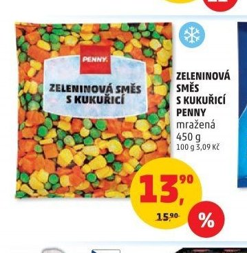 ZELENINOVÁ SMĚS S KUKUŘICÍ PENNY