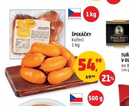 ŠPEKÁČKY kuřecí 1 kg