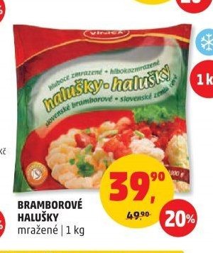 BRAMBOROVÉ HALUŠKY mražené 1 kg