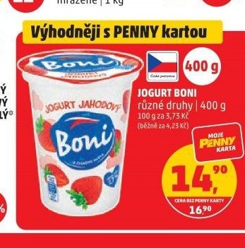 JOGURT BONI různé druhy 400 g
