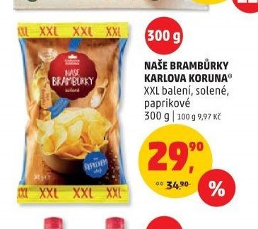 Naše brambůrky Karlova Koruna
