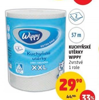 KUCHYŇSKÉ UTĚRKY WIPPY 2vrstvé 1 role