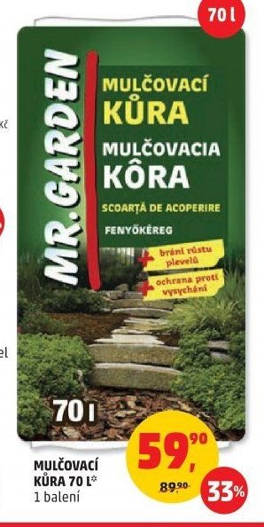 MULČOVACÍ KŮRA 70 l