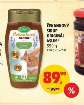 Čekankový sirup Originál 4Slim