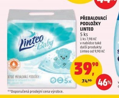 PŘEBALOVACÍ PODLOŽKY LINTEO 5 ks