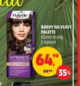 BARVY NA VLASY PALETTE různé druhy