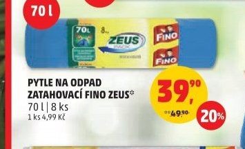 PYTLE NA ODPAD ZATAHOVACÍ FINO ZEUS 70l | 8 ks