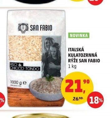ITALSKÁ KULATOZRNNÁ RÝŽE SAN FABIO