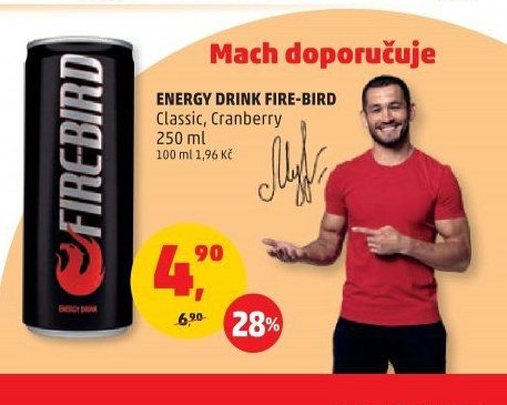 ENERGY DRINK FIRE-BIRD Classic, Cranberry