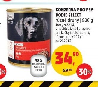 KONZERVA PRO PSY BODIE SELECT
