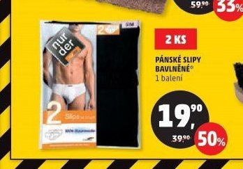 PÁNSKÉ SLIPY BAVLNĚNÉ