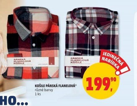 Košile pánská flanelová