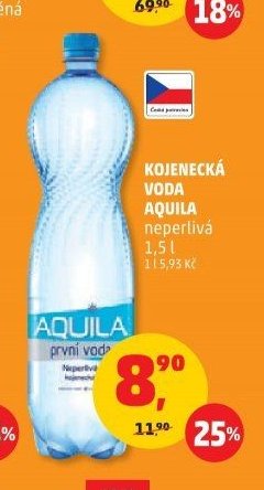 KOJENECKÁ VODA AQUILA neperlivá 1,5 l