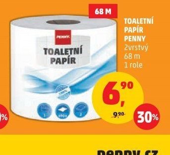 TOALETNÍ PAPÍR PENNY 2vrstvý 68 m