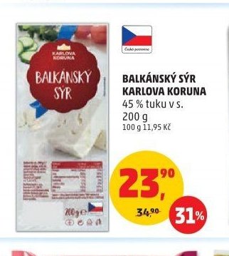 Balkánský sýr Karlova Koruna