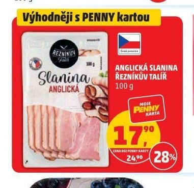 Anglická slanina Řezníkův talíř