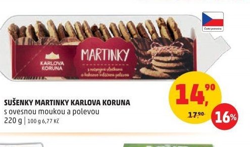 SUŠENKY MARTINKY KARLOVA KORUNA