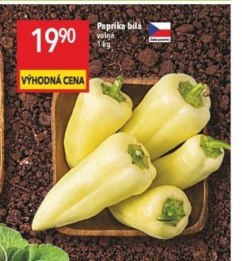 Paprika bílá volná