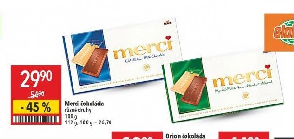 Merci čokoláda