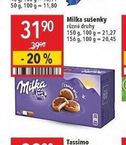 Milka sušenky
