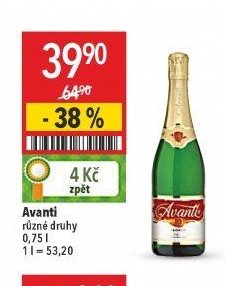 Avanti různé druhy