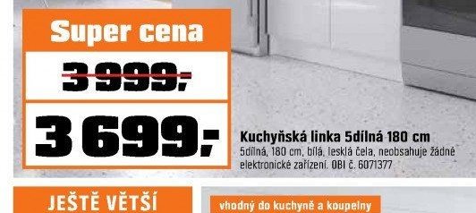 Kuchyňská linka 5dílná 180 cm