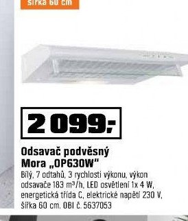 Odsavač podvěsný Mora „OP630W“