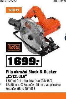 Pila okružní Black & Decker „CS1250LA“