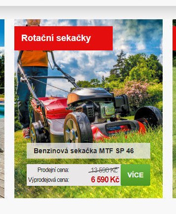 Benzinová sekačka MTF SP 46 - Mountfield akcniletaky.com