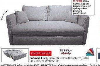 Pohovka Luca - ASKO akcniletaky.com