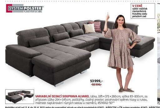 Variabilní sedací souprava ALVARO - ASKO akcniletaky.com