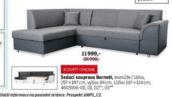 Sedací souprava Bernett - ASKO akcniletaky.com