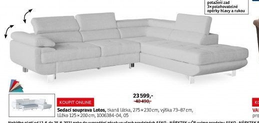 Sedací souprava Lotos - ASKO akcniletaky.com