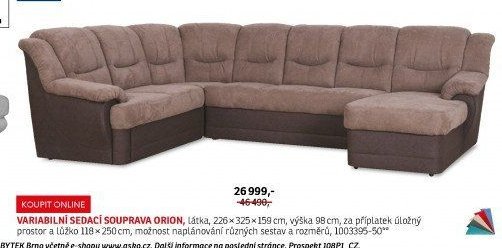 VARIABILNÍ SEDACÍ SOUPRAVA ORION - ASKO akcniletaky.com