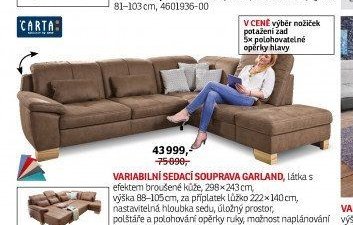 Variabilní sedací souprava Garland - ASKO akcniletaky.com