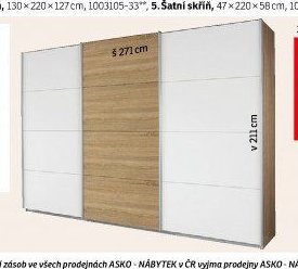 Šatní skříň Kulmbach - ASKO akcniletaky.com