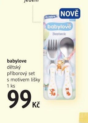 babylove dětský příborový set s motivem lišky