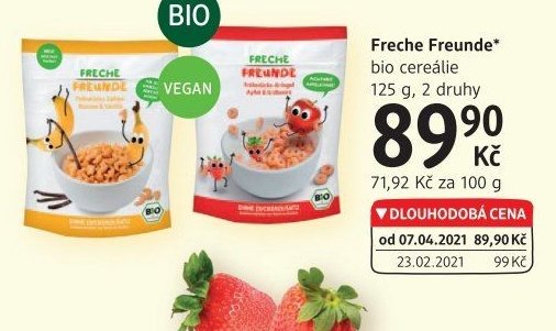 Freche Freunde* bio cereálie 125 g