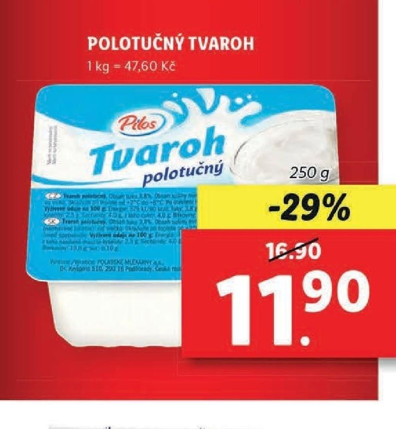 Polotučný tvaroh