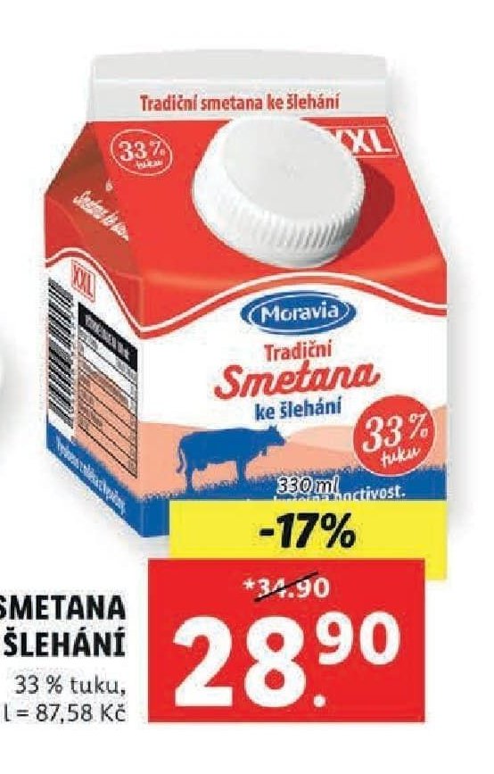 Smetana ke šlehání