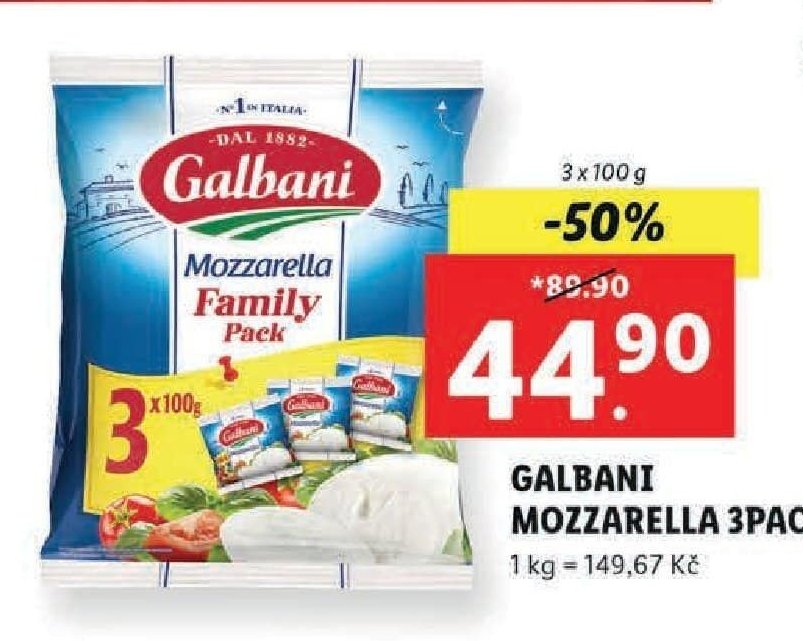 Galbani Mozzarella 3pack